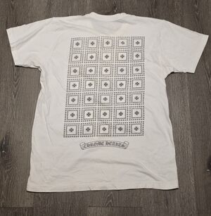 Chrome Hearts White Tee with Patterned Back